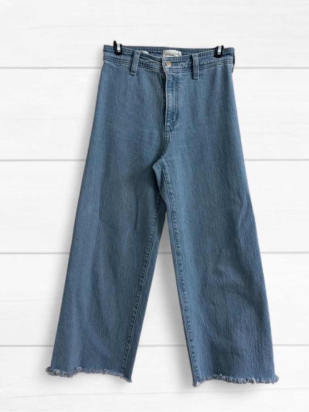 Universal Thread Women’s Wide-Leg Ankle Blue Denim Jeans, 2R